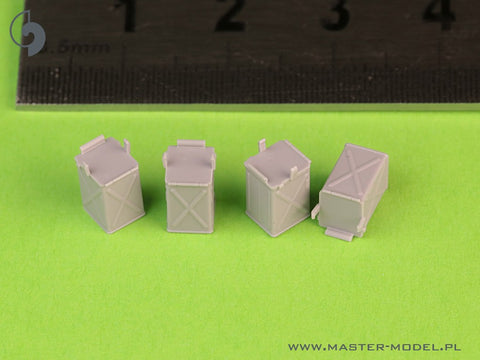 MASTER GM-35-072 1/35 Early small (50 round) ammunition cans (D68375) for Browning M2HB .50 cal machine gun (6 pcs) - CLOSED