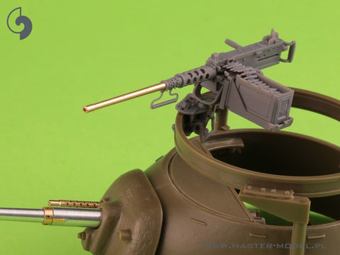 MASTER GM-35-073 1/35 Browning M2HB .50 cal (12,7mm) - for M49 Ring Mount (D40721 carriage / D40733 cradle / D40731 fixed ammo can or D90078 tray)