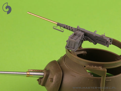 MASTER GM-35-073 1/35 Browning M2HB .50 cal (12,7mm) - for M49 Ring Mount (D40721 carriage / D40733 cradle / D40731 fixed ammo can or D90078 tray)