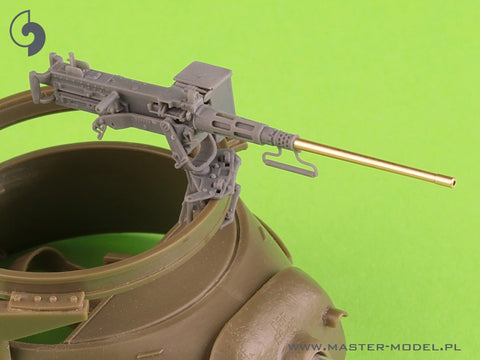 MASTER GM-35-073 1/35 Browning M2HB .50 cal (12,7mm) - for M49 Ring Mount (D40721 carriage / D40733 cradle / D40731 fixed ammo can or D90078 tray)