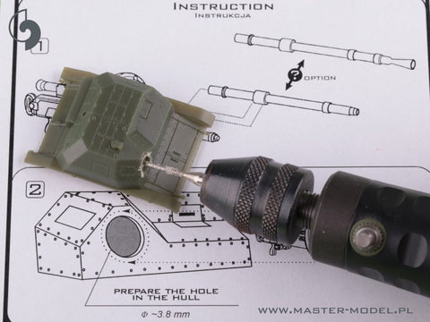 MASTER GM-72-009 1/72 Polish tankette TKS - Hotchkiss wz.25 with mount (resin and turned parts)