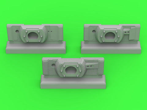 MASTER GM-72-023 1/72 PzKpfw VI Tiger I - gun mantlets - 3 optional types - to be used with gun barrels from sets GM-72-021 & GM-72-022