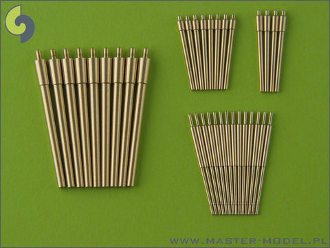 MASTER SM-350-058 1/350 Scharnhorst armament - for turrets with blastbags - 280mm (9pcs), 150mm (12pcs), 105mm (14pcs) barrels