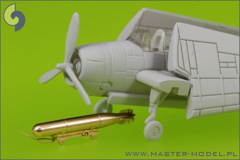 MASTER SM-350-072 1/350 USN Airborne torpedoes Mark 13 (22.4in) with trolleys - early type (10pcs)