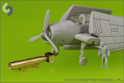MASTER SM-350-073 1/350 USN Airborne torpedoes Mark 13 (22.4in) with trolleys - improved type (10pcs)