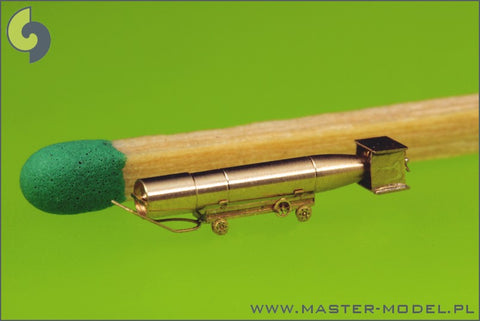 MASTER SM-350-073 1/350 USN Airborne torpedoes Mark 13 (22.4in) with trolleys - improved type (10pcs)