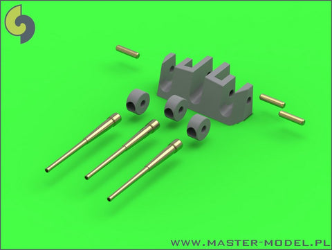 MASTER SM-350-079 1/350 HMS Belfast armament - 6in (12pcs), 4in (12pcs) barrels - set includes resin correction for 6in gun mounting