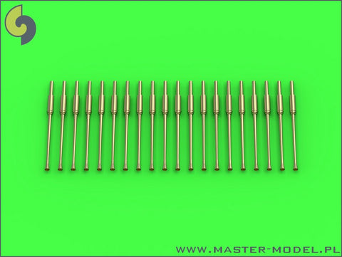 MASTER SM-350-081 1/350 Bofors 40 mm – air-cooled gun barrels (20pcs) – used on many ships (HMS Roberts and many more)