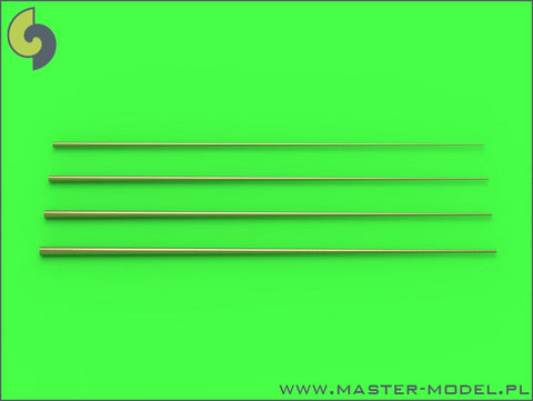 MASTER SM-350-089 1/350 Set of universal tapered masts No1 (length = 100mm each, diameters = 0,3/1,2mm; 0,4/1,5mm; 0,5/1,8mm; 0,6/2mm)