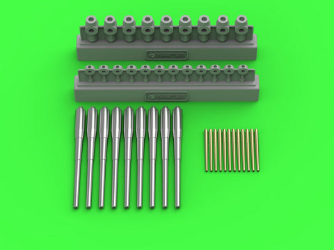 MASTER SM-350-099 1/350 USS Alaska/Guam armament - 12in (9pcs), 5in (12pcs) barrels with resin mounts (for Hobby Boss kitset)