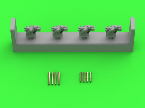 MASTER SM-350-102 1/350 French training gun 90mm Model 1935 - used on Richelieu and Dunkerque class - (resin, PE and turned parts) - (4pcs)