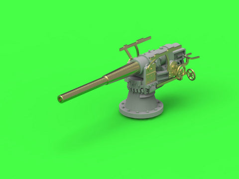 MASTER SM-350-113 1/350 SMS Emden - 10,5 cm SK L/40 guns - (resin, PE and turned parts) - (6pcs shielded and 4pcs open mount)