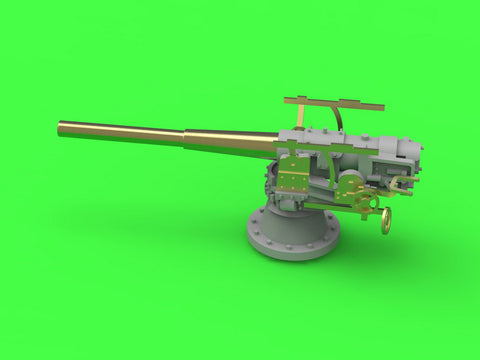 MASTER SM-350-113 1/350 SMS Emden - 10,5 cm SK L/40 guns - (resin, PE and turned parts) - (6pcs shielded and 4pcs open mount)