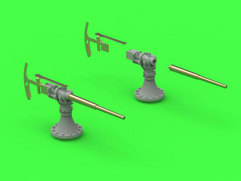 MASTER SM-350-114 1/350 SMS Emden -  5,2 cm SK L/55 guns - (resin, PE and turned parts) - (8pcs)