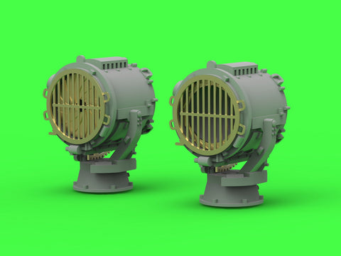 MASTER SM-350-115 1/350 SMS Emden - German searchlight 1,1m - (resin and PE parts) - (4pcs)