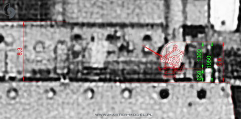 MASTER SM-350-118 1/350 French Light Cruiser Marseillaise armament - 152mm (9pcs), 90mm (8pcs), 13,2mm (8pcs) barrels with resin mounts (for Trumpeter kit)