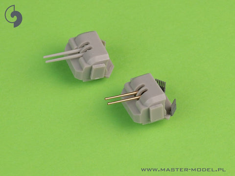 MASTER SM-350-118 1/350 French Light Cruiser Marseillaise armament - 152mm (9pcs), 90mm (8pcs), 13,2mm (8pcs) barrels with resin mounts (for Trumpeter kit)