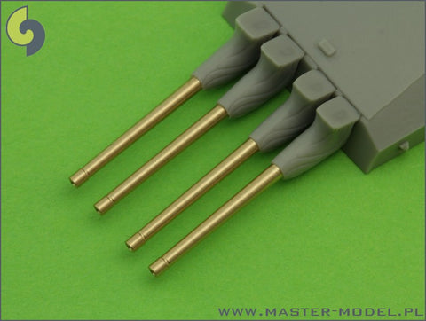 MASTER SM-700-030 1/700 France 380 mm/45 (14.96in) Model 1935 barrels - for turrets with blastbags (8pcs) - Richelieu, Gascogne and Alsace classes