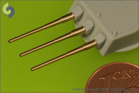MASTER SM-700-037 1/700 USN 16in/50 (40,6 cm) Mark 7 barrels (9pcs) - Iowa and Montana battleship classes