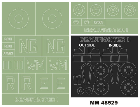 Montex MM48529 1/48 BEAUFIGHTER MkI