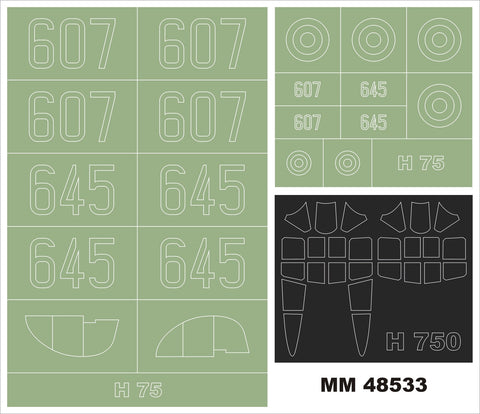 Montex MM48533 1/48 H-75 HAWK