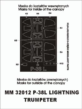 Montex SM32012 1/32 P - 38 L