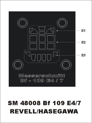 Montex SM48008 1/48 Bf-109 E4/7