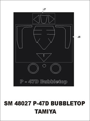 Montex SM48027 1/48 P-47 D Bubbletop