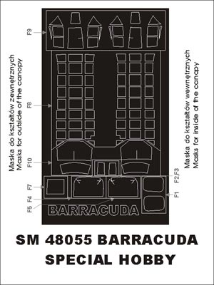 Montex SM48055 1/48 Fairey Barracuda