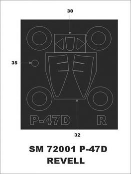 Montex SM72001 1/72 P - 47 D Bubbletop