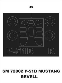 Montex SM72002 1/72 P - 51 B Mustang