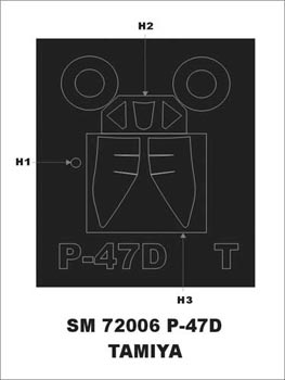 Montex SM72006 1/72 P - 47 D Bubbletop