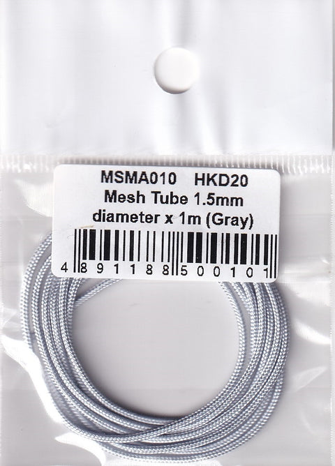 MSM Creation MSMA010 Mesh tube, 1.5mm diameter x 1m (gray)