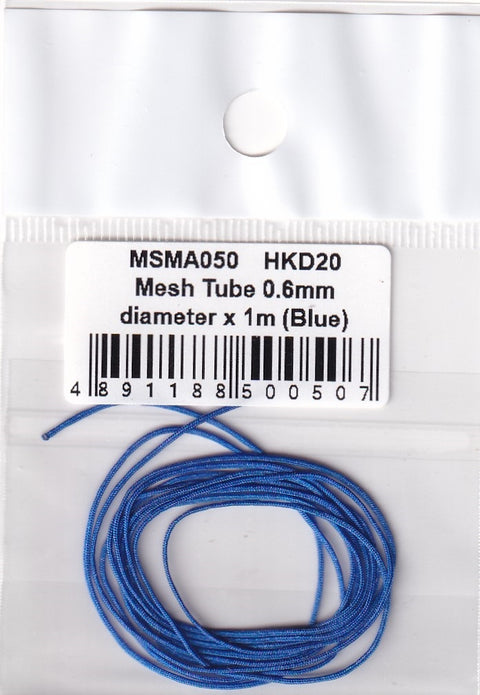 MSM Creation MSMA050 Mesh tube, 0.6mm diameter x 1m (Blue)