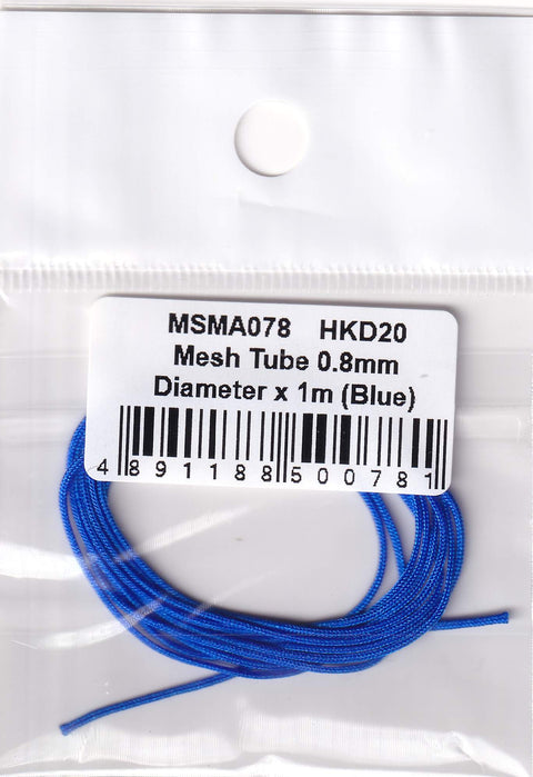 MSM Creation MSMA078 Mesh Tube, 0.8mm Diameter x 1m (Blue)