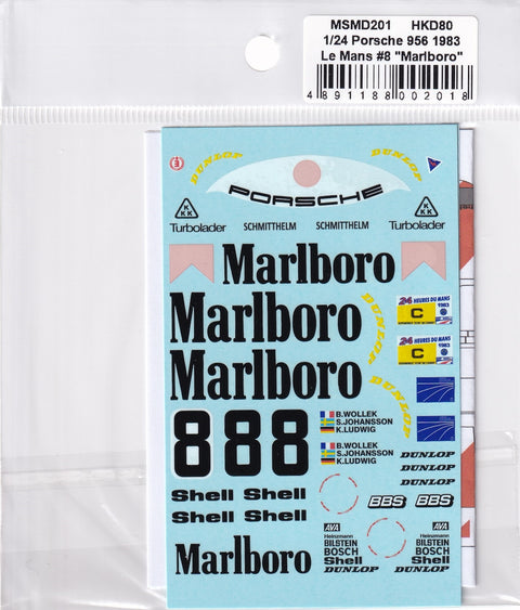 MSM Creation MSMD201 1/24 Porsche 956 Le Mans 1983 #8 "Marlboro" (Compatible with Tamiya)