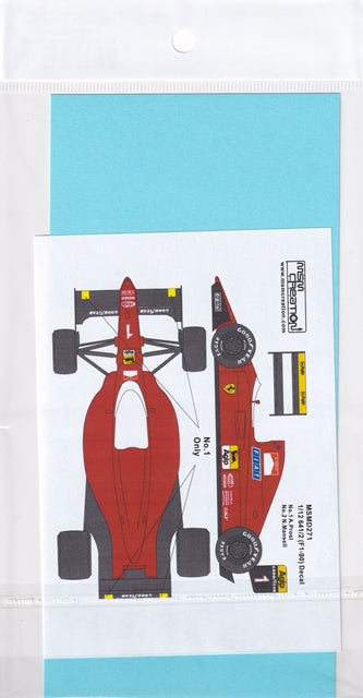 MSM Creation MSMD271 1/12 Ferrari 641/2 (F1-90) Sponsor Decals
