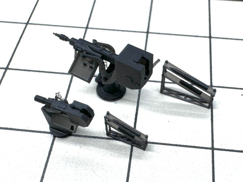 MUYI Model G350005 1/350 German Navy Loading Practice Equipment & Ammunition Racks – Ultra-Detailed 3D Printed Kit – Set of 8 (2 Types)