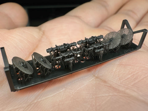 MUYI Model G350018 1/350 German Navy 3m Rangefinder (2 Types) Ultra-Precision 3D Printed Kit (Set of 4)