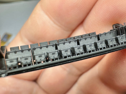 MUYI Model G350025 1/350 German Navy Lockers (6 Types) Ultra-Precise 3D Printed Kit (Set of 60)