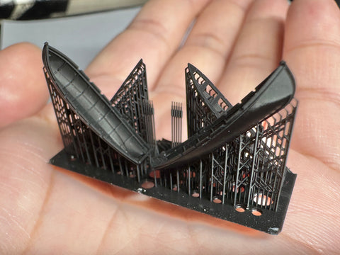 MUYI Model G350035 1/350 German Navy Sampan (Type A) Ultra-Precise 3D Printed Kit (Set of 2)