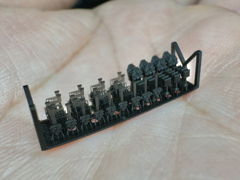 MUYI Model G350047 1/350 German Navy Bridge Platform Instruments – Ultra-Precise 3D-Printed Kit (41 Parts)