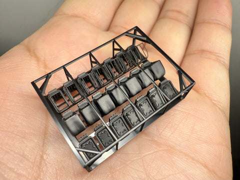 MUYI Model G350059 1/350 Kriegsmarine Deck Hatches for Trumpeter (Ultra-precise 3D-printed kit – 21 pieces)
