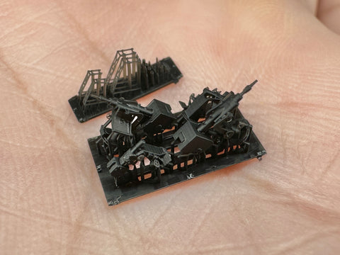 MUYI Model G700005 1/700 German Navy Loading Drill Equipment & Ammunition Racks – Ultra-Detailed 3D Printed Kit (Set of 4)