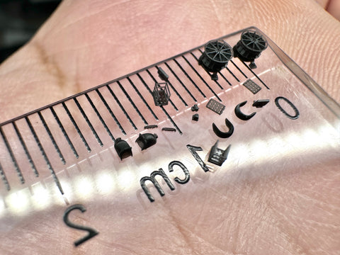 MUYI Model G700041 1/700 German Navy Deck Accessories: Ultra-Precise 3D-Printed Kit (35 Parts)