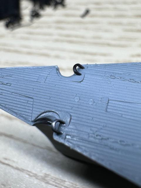 MUYI Model G700041 1/700 German Navy Deck Accessories: Ultra-Precise 3D-Printed Kit (35 Parts)