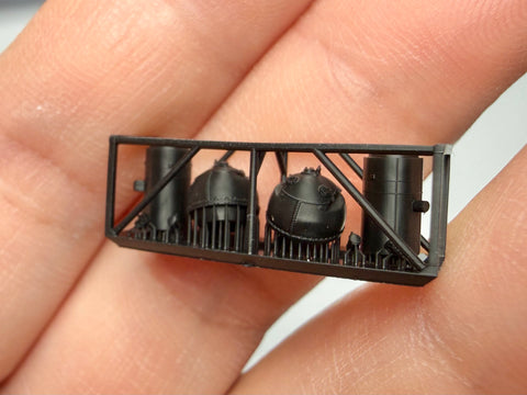 MUYI Model G700048 1/700 German Navy SL 8 4m Rangefinder Ultra-Precise 3D Printed Kit (Set of 2) (for Flyhawk)