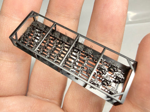 MUYI Model G700061 1/700 German Navy Battleship Tirpitz Armament Group A Ultra-Detailed 3D Printed Kit (34 Parts)
