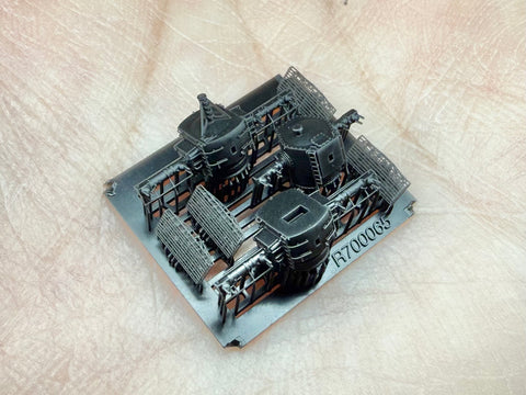 MUYI Model G700065 1/700 German Navy Battleship "Tirpitz" Equipment Set E (Rangefinder E) – Ultra-Precise 3D-Printed Kit (Set of 3) (for Flyhawk)