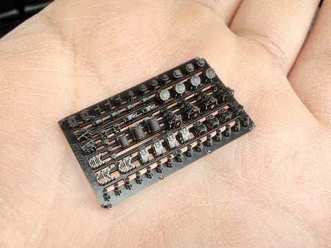 MUYI Model R700185 1/700 Detail-up parts for the IJN *Kaga* (Fujimi kit) – bow and stern decks (ultra-precise 3D-printed kit, 77 parts)